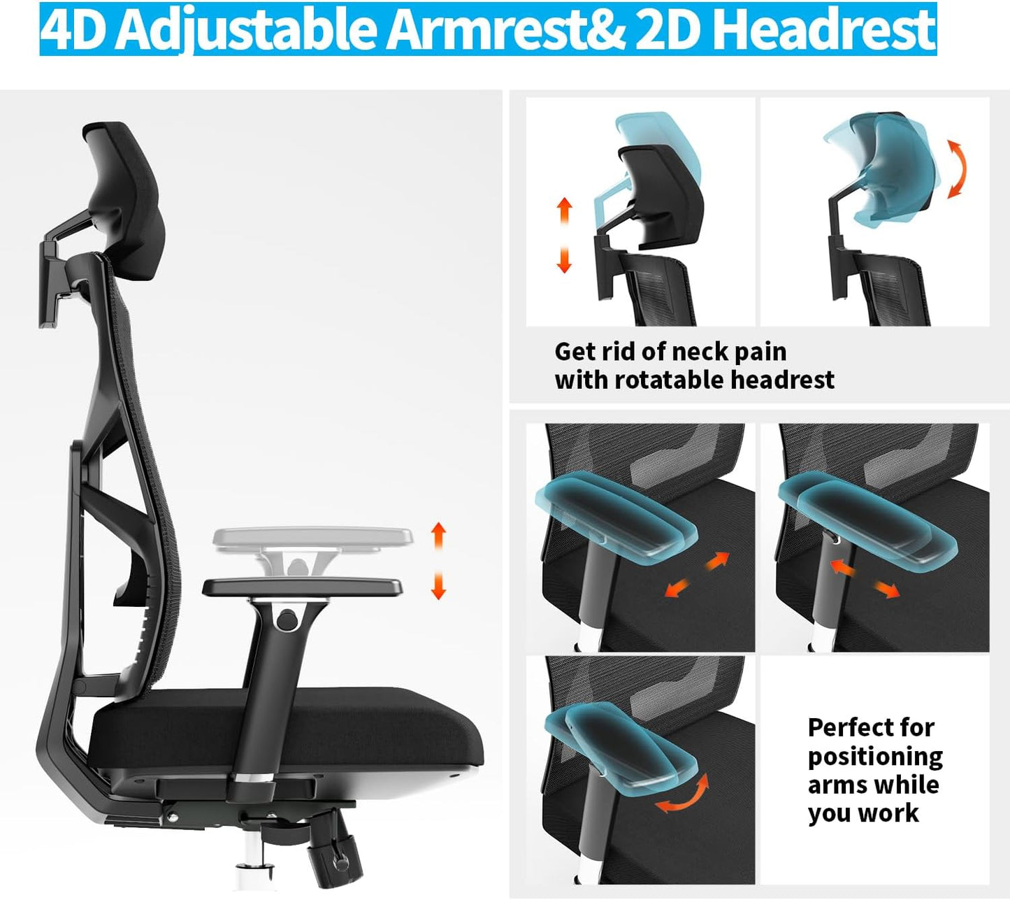 CADEIRA ESCRITORIO ERGONOMICA